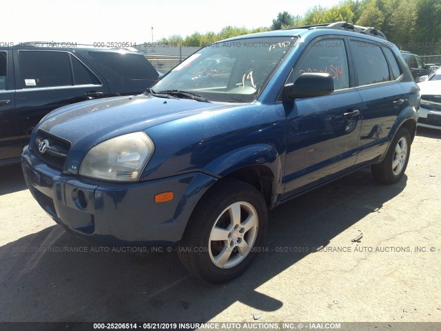 KM8JM12B46U375223 - 2006 HYUNDAI TUCSON GL BLUE photo 2