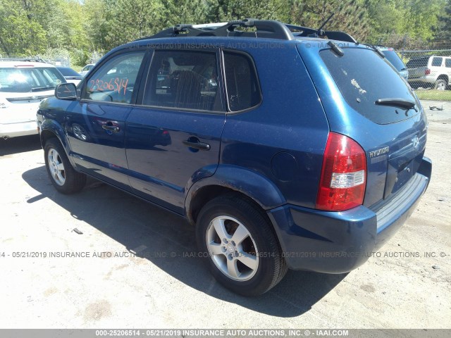 KM8JM12B46U375223 - 2006 HYUNDAI TUCSON GL BLUE photo 3