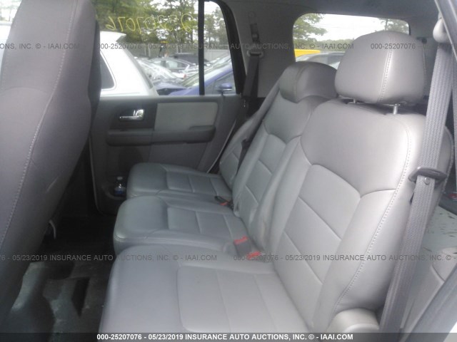 1FMPU16536LA72437 - 2006 FORD EXPEDITION XLT WHITE photo 8