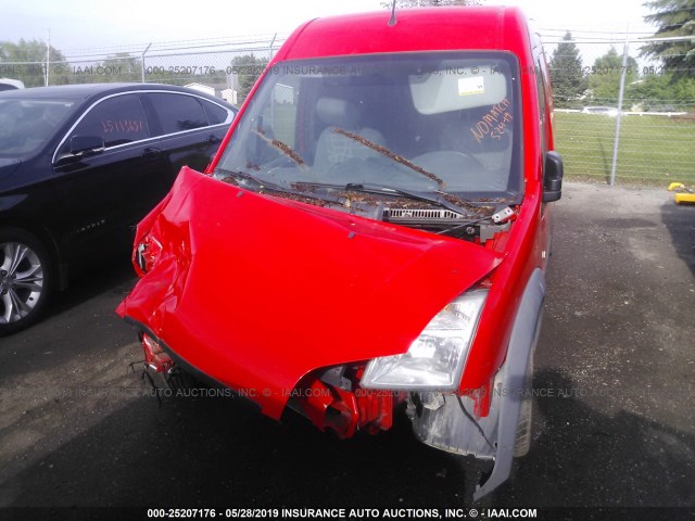 NM0LS7AN8DT170649 - 2013 FORD TRANSIT CONNECT XL RED photo 6