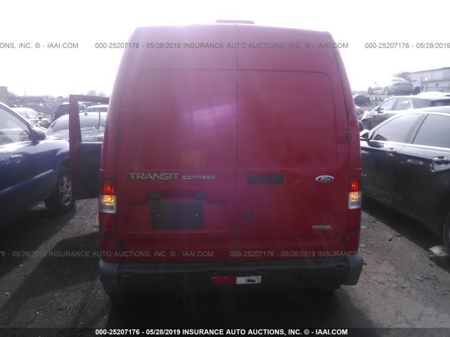 NM0LS7AN8DT170649 - 2013 FORD TRANSIT CONNECT XL RED photo 8