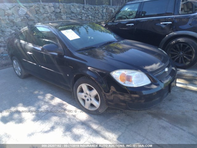 1G1AL15F677211261 - 2007 CHEVROLET COBALT LT BLACK photo 1