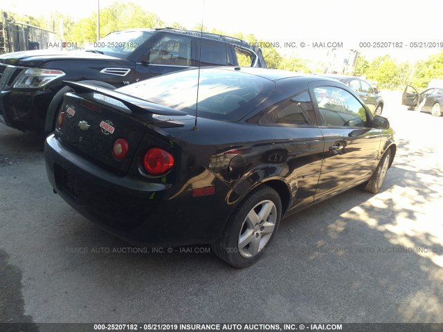 1G1AL15F677211261 - 2007 CHEVROLET COBALT LT BLACK photo 4