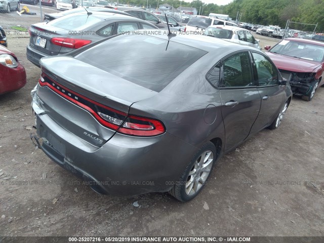 1C3CDFBA4DD122955 - 2013 DODGE DART SXT GRAY photo 4