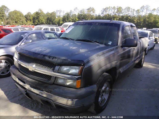 1GCEC19T25Z117727 - 2005 CHEVROLET SILVERADO C1500 GRAY photo 2