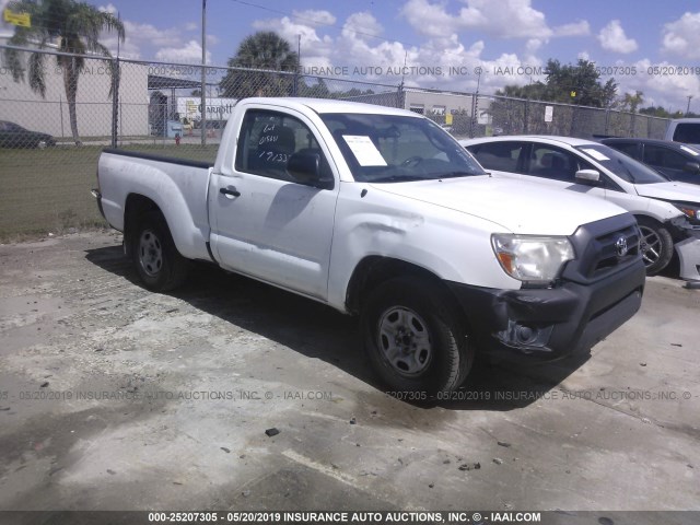 5TFNX4CNXCX015861 - 2012 TOYOTA TACOMA WHITE photo 1