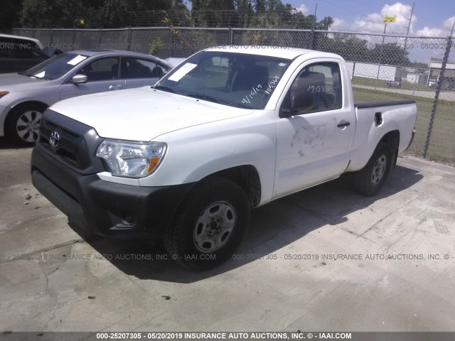 5TFNX4CNXCX015861 - 2012 TOYOTA TACOMA WHITE photo 2