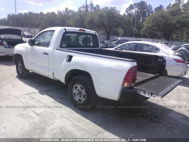 5TFNX4CNXCX015861 - 2012 TOYOTA TACOMA WHITE photo 3