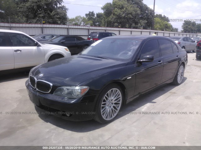 WBAHN83587DT77105 - 2007 BMW 750 BLACK photo 2