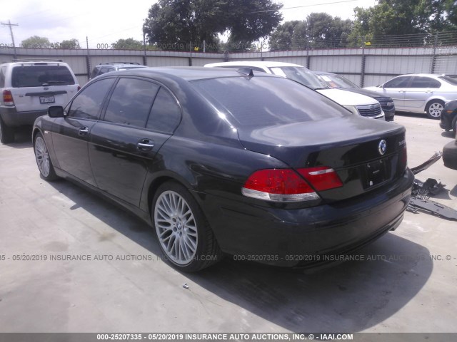 WBAHN83587DT77105 - 2007 BMW 750 BLACK photo 3