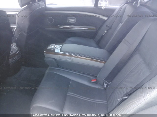 WBAHN83587DT77105 - 2007 BMW 750 BLACK photo 8