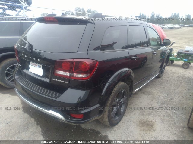 3C4PDDGG7JT387034 - 2018 DODGE JOURNEY CROSSROAD BLACK photo 4