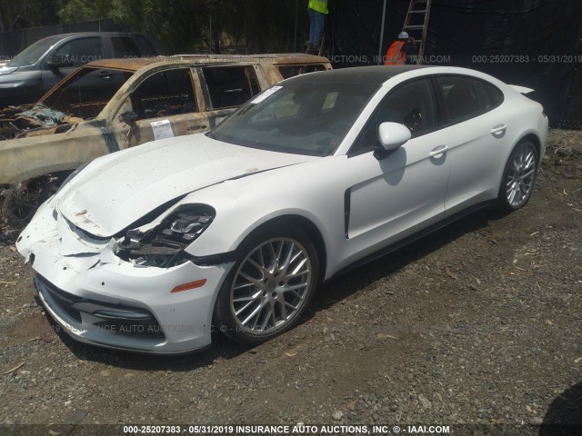 WP0AA2A79JL108450 - 2018 PORSCHE PANAMERA 4 WHITE photo 2