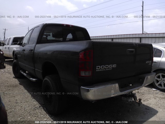 1D7KU28D03J538752 - 2003 DODGE RAM 2500 ST/SLT BLACK photo 3