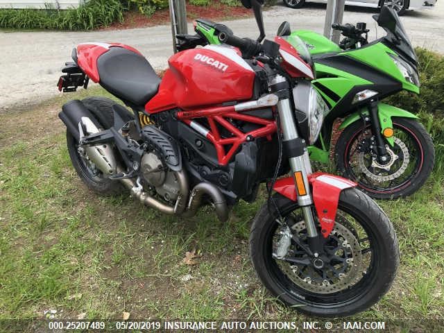 ZDM1RBTS2FB013143 - 2015 DUCATI MONSTER 821 RED photo 1