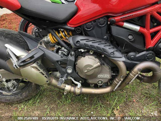 ZDM1RBTS2FB013143 - 2015 DUCATI MONSTER 821 RED photo 8