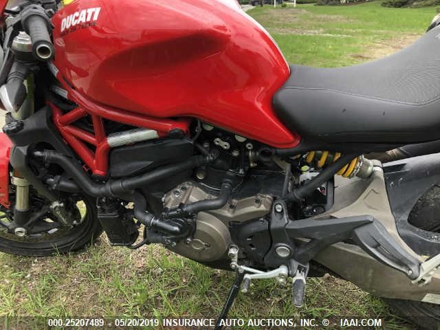 ZDM1RBTS2FB013143 - 2015 DUCATI MONSTER 821 RED photo 9