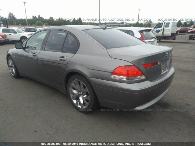 WBAGL63505DP74780 - 2005 BMW 745 BLACK photo 3