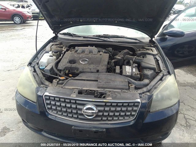 1N4BL11E35C339248 - 2005 NISSAN ALTIMA SE/SL/SE-R BLUE photo 10