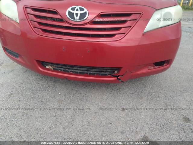 4T1BE46K29U361130 - 2009 TOYOTA CAMRY SE/LE/XLE 红色 照片 6