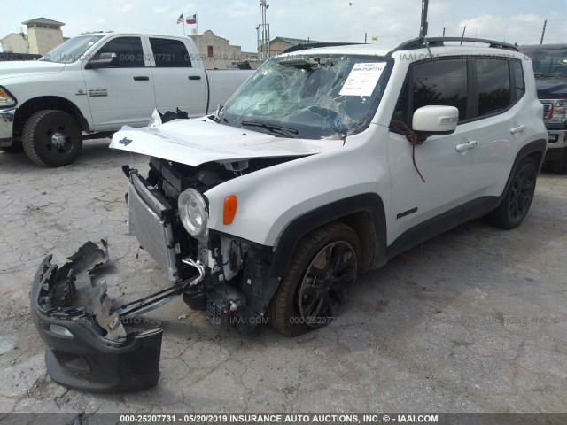 ZACCJABB4JPH67750 - 2018 JEEP RENEGADE LATITUDE WHITE photo 2