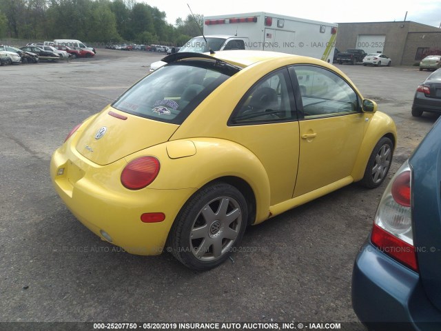 3VWDD21C42M430170 - 2002 VOLKSWAGEN NEW BEETLE GLX YELLOW photo 4