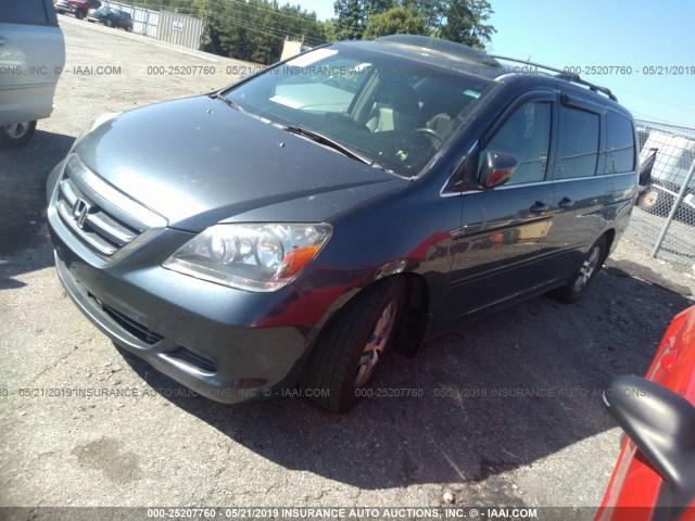 5FNRL38765B044871 - 2005 HONDA ODYSSEY EXL GRAY photo 2