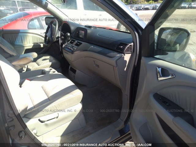 5FNRL38765B044871 - 2005 HONDA ODYSSEY EXL GRAY photo 5