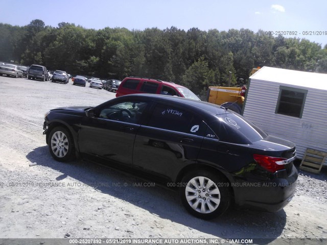 1C3CCBABXCN319501 - 2012 CHRYSLER 200 LX BLACK photo 3