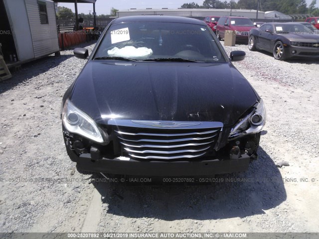 1C3CCBABXCN319501 - 2012 CHRYSLER 200 LX BLACK photo 6