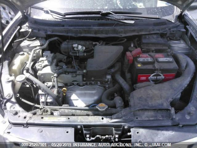 JN8AS5MT9CW601607 - 2012 NISSAN ROGUE S/SV SILVER photo 10