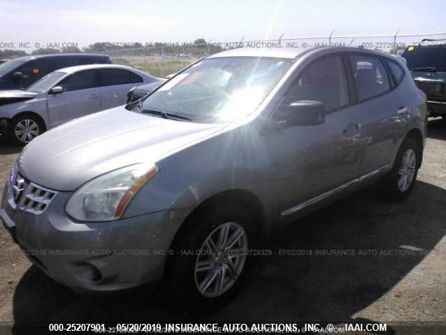 JN8AS5MT9CW601607 - 2012 NISSAN ROGUE S/SV SILVER photo 2