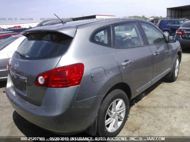 JN8AS5MT9CW601607 - 2012 NISSAN ROGUE S/SV SILVER photo 4