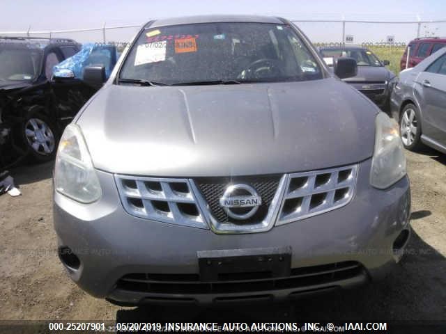 JN8AS5MT9CW601607 - 2012 NISSAN ROGUE S/SV SILVER photo 6