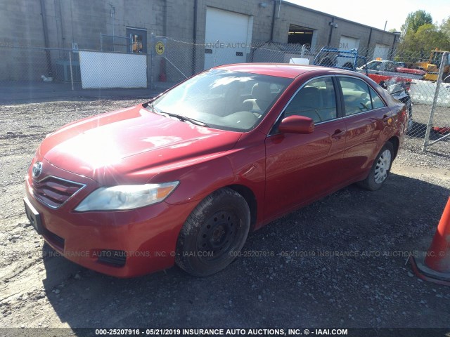 4T1BF3EK8BU590491 - 2011 TOYOTA CAMRY SE/LE/XLE RED photo 2