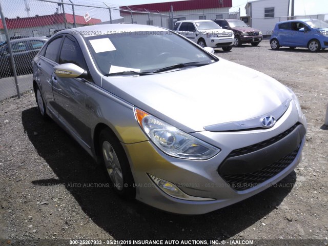 KMHEC4A42BA004890 - 2011 HYUNDAI SONATA HYBRID SILVER photo 1