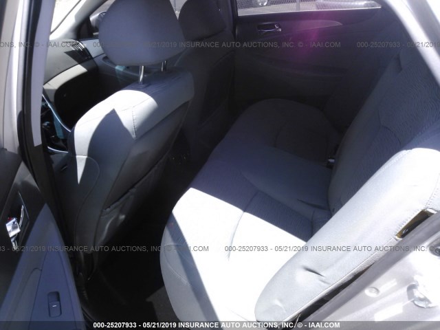 KMHEC4A42BA004890 - 2011 HYUNDAI SONATA HYBRID SILVER photo 8