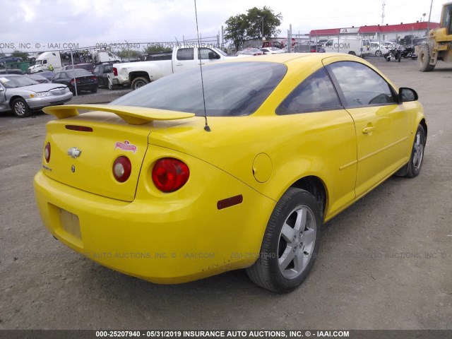 1G1AL15F767862896 - 2006 CHEVROLET COBALT LT YELLOW photo 4