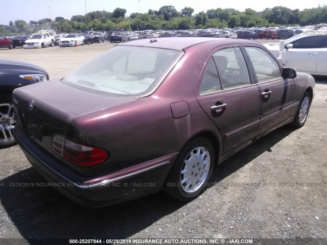 WDBJF65J21B260430 - 2001 MERCEDES-BENZ E 320 RED photo 4