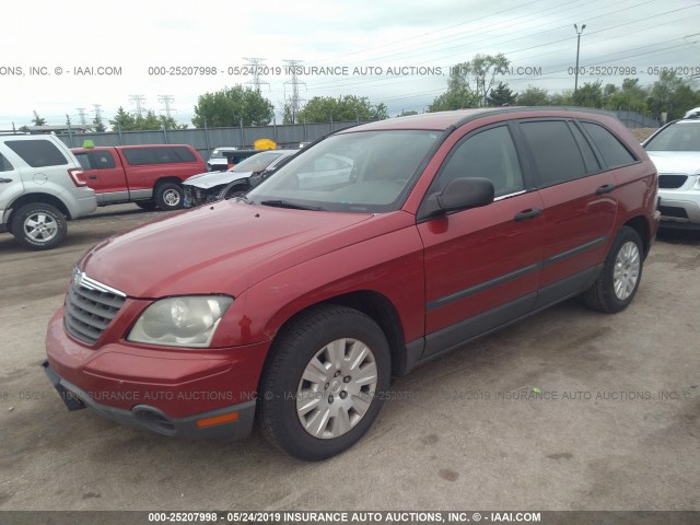 2A4GM484X6R709691 - 2006 CHRYSLER PACIFICA RED photo 2
