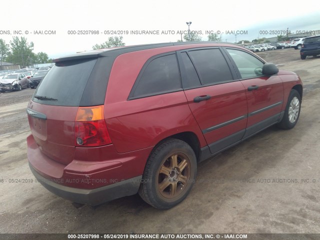 2A4GM484X6R709691 - 2006 CHRYSLER PACIFICA RED photo 4