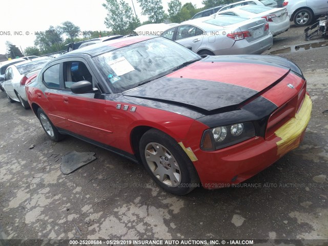 2B3KA43R87H738191 - 2007 DODGE CHARGER SE/SXT RED photo 1