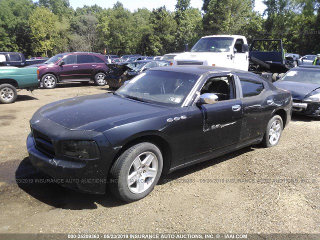 2B3KA43R47H867626 - 2007 DODGE CHARGER SE/SXT BLACK photo 2