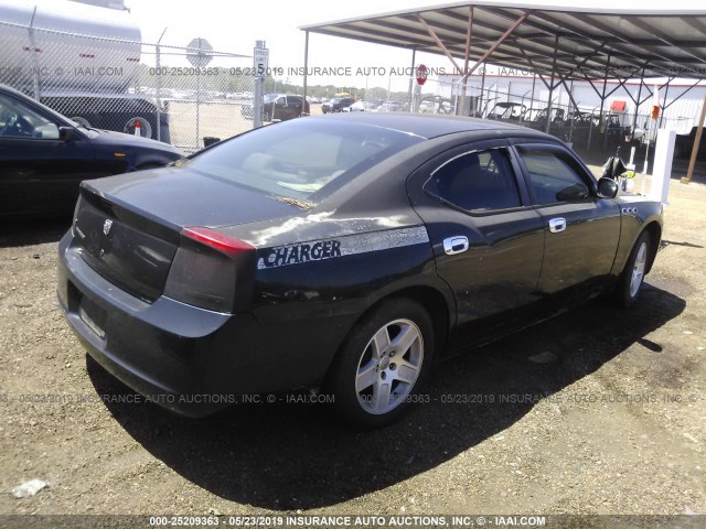 2B3KA43R47H867626 - 2007 DODGE CHARGER SE/SXT BLACK photo 4