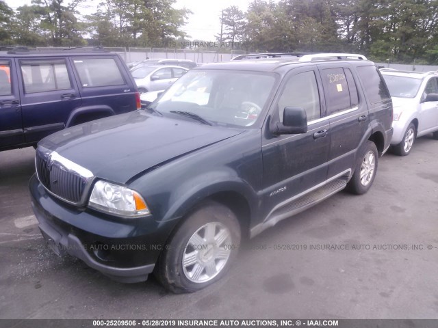 5LMEU88H23ZJ24623 - 2003 LINCOLN AVIATOR Yaşıl foto 2