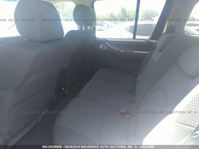 5N1AR18UX6C609610 - 2006 NISSAN PATHFINDER LE/SE/XE SILVER photo 8