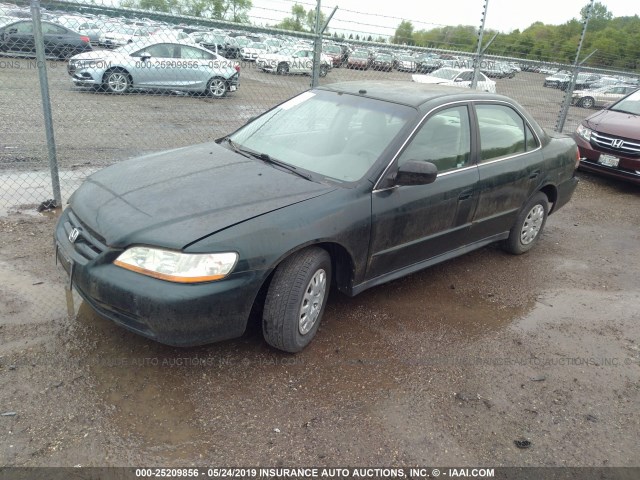 1HGCF86671A048534 - 2001 HONDA ACCORD VALUE GREEN photo 2