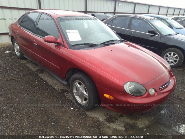 1FAFP53U7XG187200 - 1999 FORD TAURUS SE RED photo 1