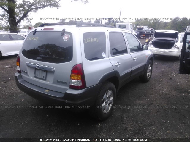 4F2CZ96174KM24759 - 2004 MAZDA TRIBUTE ES 银色 照片 4