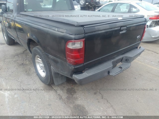 1FTYR10D03PA77688 - 2003 FORD RANGER BLACK photo 6